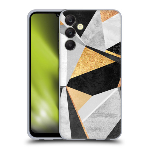 Elisabeth Fredriksson Geometric Design And Pattern Geometry Gold Soft Gel Case for Samsung Galaxy A25 5G