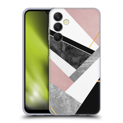 Elisabeth Fredriksson Geometric Design And Pattern Lines And Layers Soft Gel Case for Samsung Galaxy A25 5G