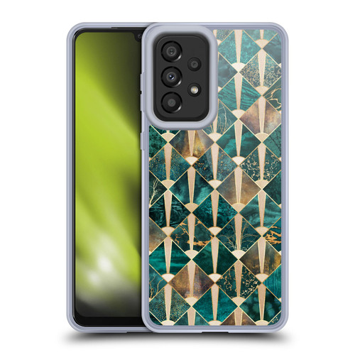Elisabeth Fredriksson Geometric Design And Pattern Art Deco Tiles - Ocean Soft Gel Case for Samsung Galaxy A33 5G (2022)