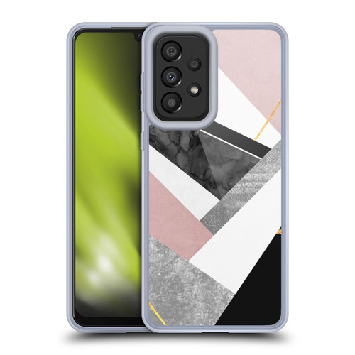 Elisabeth Fredriksson Geometric Design And Pattern Lines And Layers Soft Gel Case for Samsung Galaxy A33 5G (2022)