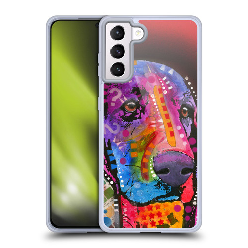 Dean Russo Dogs Basset Hound Soft Gel Case for Samsung Galaxy S21+ 5G & MagSafe