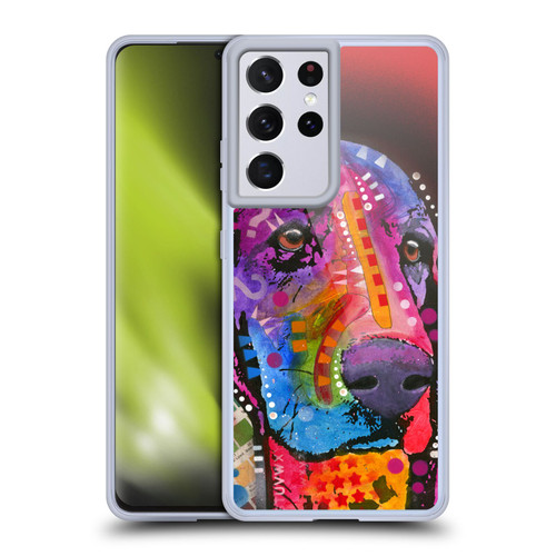 Dean Russo Dogs Basset Hound Soft Gel Case for Samsung Galaxy S21 Ultra 5G & MagSafe