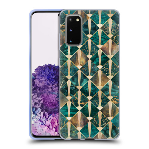 Elisabeth Fredriksson Geometric Design And Pattern Art Deco Tiles - Ocean Soft Gel Case for Samsung Galaxy S20 / S20 5G