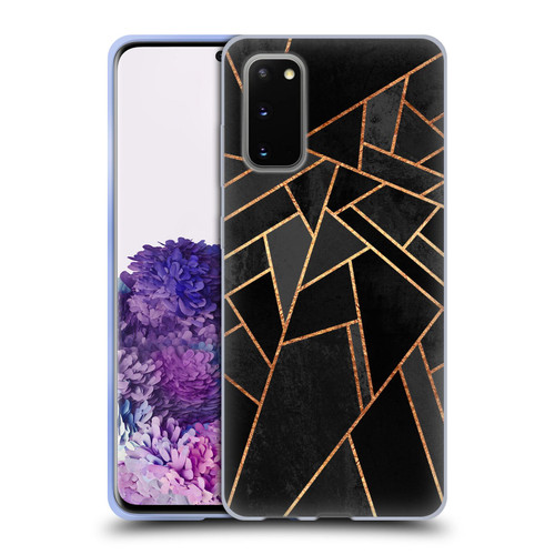 Elisabeth Fredriksson Geometric Design And Pattern Black Night Soft Gel Case for Samsung Galaxy S20 / S20 5G