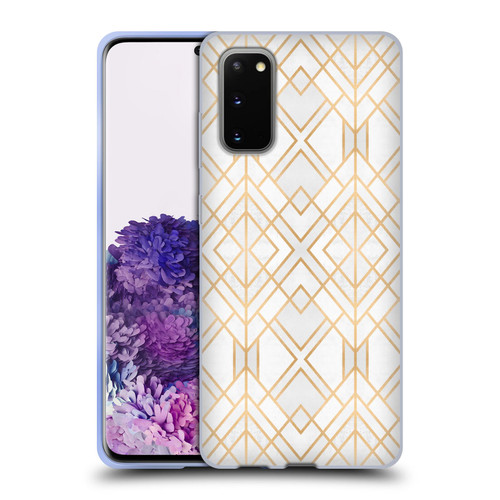Elisabeth Fredriksson Geometric Design And Pattern Golden Geo Soft Gel Case for Samsung Galaxy S20 / S20 5G