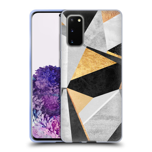 Elisabeth Fredriksson Geometric Design And Pattern Geometry Gold Soft Gel Case for Samsung Galaxy S20 / S20 5G