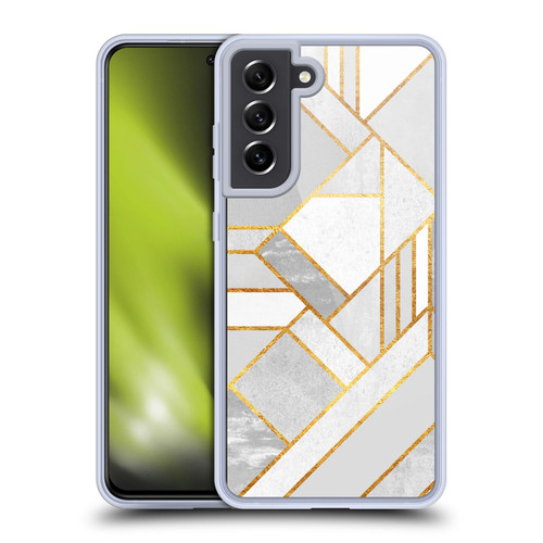 Elisabeth Fredriksson Geometric Design And Pattern Gold City Soft Gel Case for Samsung Galaxy S21 FE 5G & MagSafe