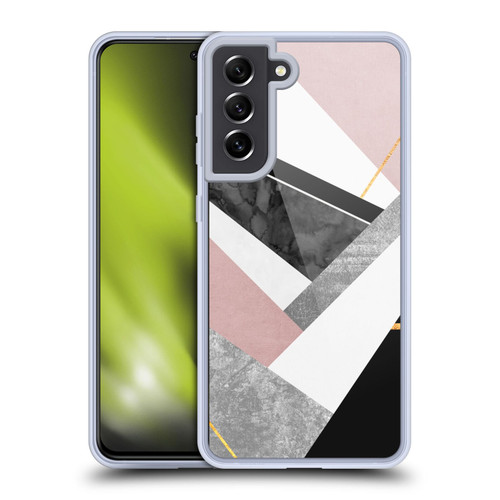 Elisabeth Fredriksson Geometric Design And Pattern Lines And Layers Soft Gel Case for Samsung Galaxy S21 FE 5G & MagSafe