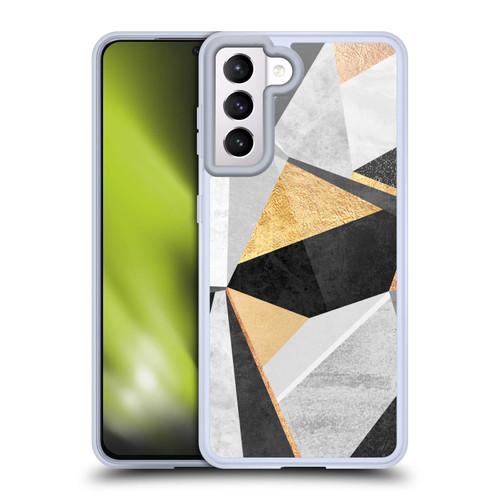 Elisabeth Fredriksson Geometric Design And Pattern Geometry Gold Soft Gel Case for Samsung Galaxy S21 5G & MagSafe