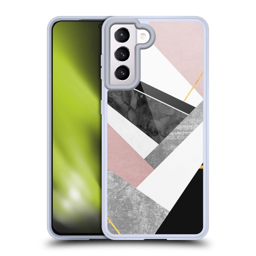 Elisabeth Fredriksson Geometric Design And Pattern Lines And Layers Soft Gel Case for Samsung Galaxy S21 5G & MagSafe