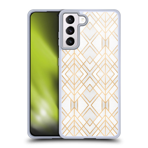 Elisabeth Fredriksson Geometric Design And Pattern Golden Geo Soft Gel Case for Samsung Galaxy S21+ 5G & MagSafe