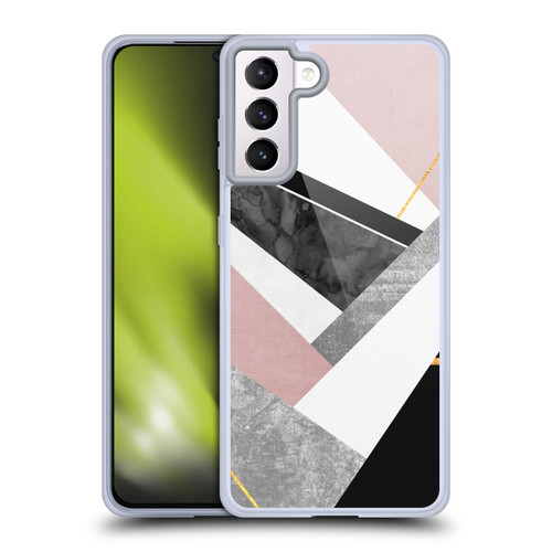 Elisabeth Fredriksson Geometric Design And Pattern Lines And Layers Soft Gel Case for Samsung Galaxy S21+ 5G & MagSafe