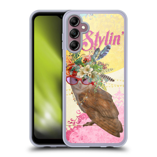 Duirwaigh Boho Animals Owl Soft Gel Case for Samsung Galaxy A14 5G