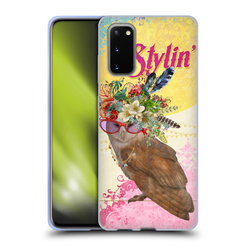 Duirwaigh Boho Animals Owl Soft Gel Case for Samsung Galaxy S20 / S20 5G