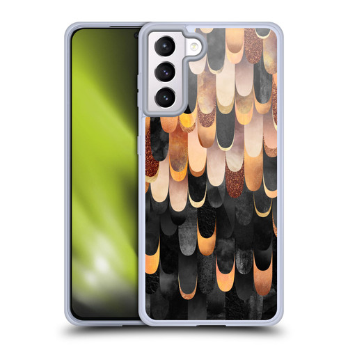 Elisabeth Fredriksson Sparkles Copper And Black Soft Gel Case for Samsung Galaxy S21+ 5G & MagSafe