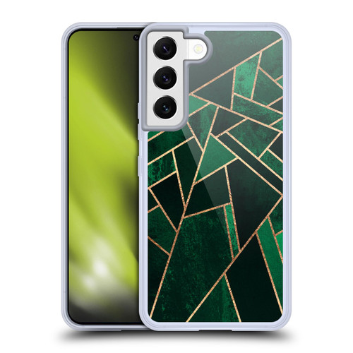 Elisabeth Fredriksson Sparkles Emerald Night Soft Gel Case for Samsung Galaxy S22 5G & MagSafe