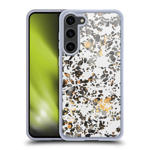 Elisabeth Fredriksson Sparkles Gold Speckled Terrazzo Soft Gel Case for Samsung Galaxy S23+ 5G & MagSafe