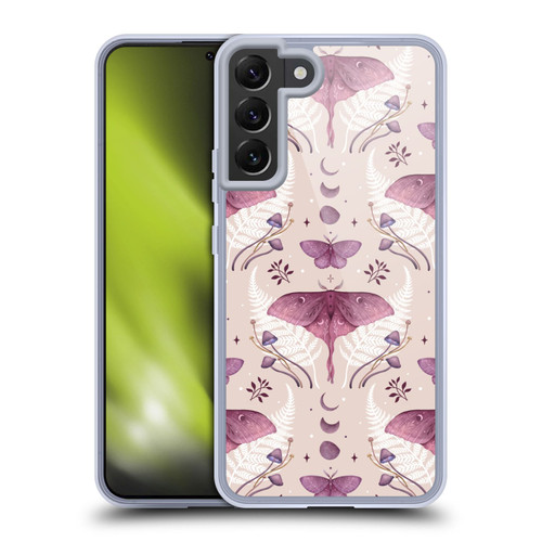 Episodic Drawing Art Emerald Pink Pattern Soft Gel Case for Samsung Galaxy S22+ 5G & MagSafe