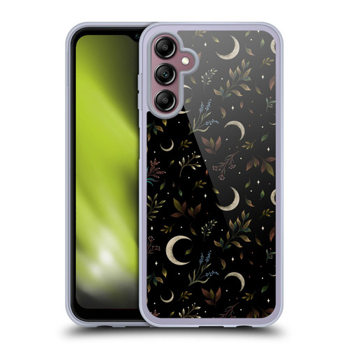 Episodic Drawing Pattern Crescent Moon Soft Gel Case for Samsung Galaxy A14 5G