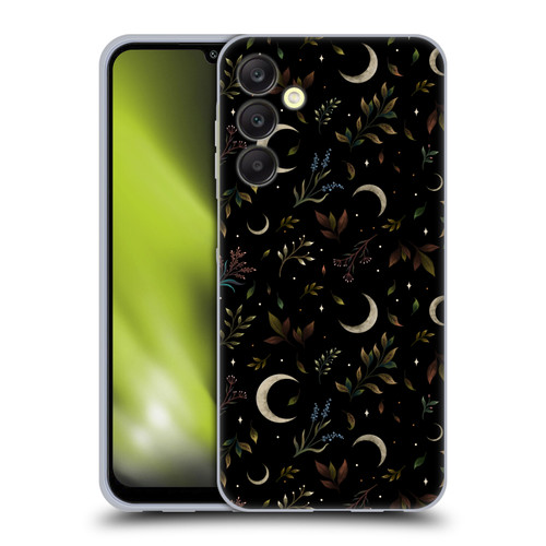 Episodic Drawing Pattern Crescent Moon Soft Gel Case for Samsung Galaxy A25 5G