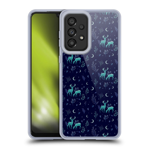Episodic Drawing Pattern Deers In The Moonlight Soft Gel Case for Samsung Galaxy A33 5G (2022)