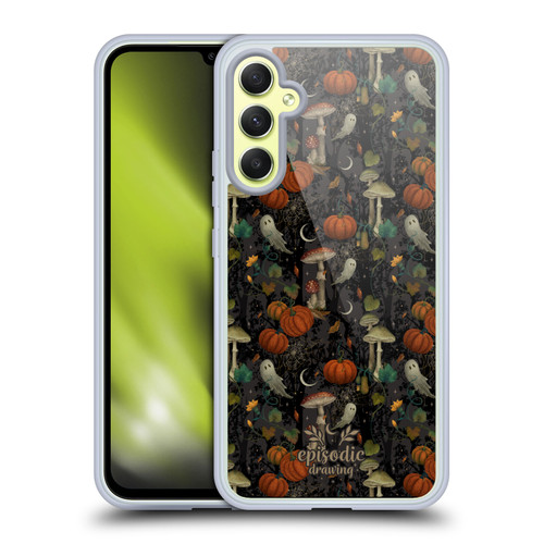 Episodic Drawing Spooky Patterns Whimsy Halloween Pumpkin Soft Gel Case for Samsung Galaxy A34 5G