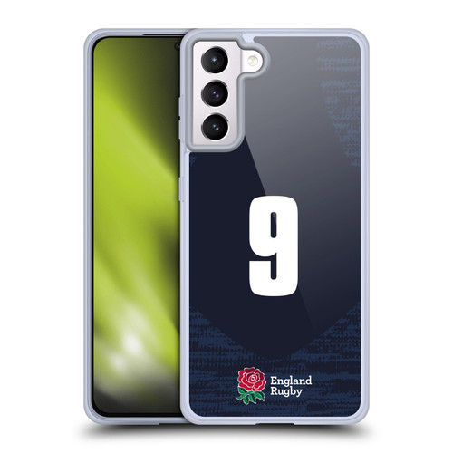 England Rugby Union 2020/21 Players Away Kit Position 9 Soft Gel Case for Samsung Galaxy S21+ 5G & MagSafe