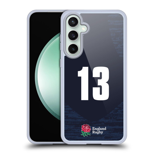 England Rugby Union 2020/21 Players Away Kit Position 13 Soft Gel Case for Samsung Galaxy S23 FE 5G & MagSafe