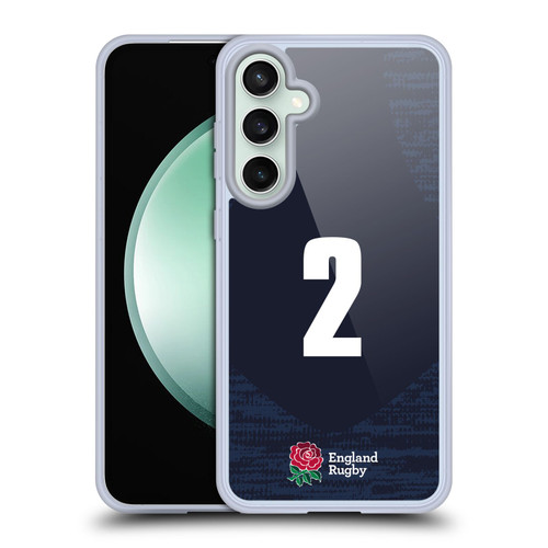 England Rugby Union 2020/21 Players Away Kit Position 2 Soft Gel Case for Samsung Galaxy S23 FE 5G & MagSafe