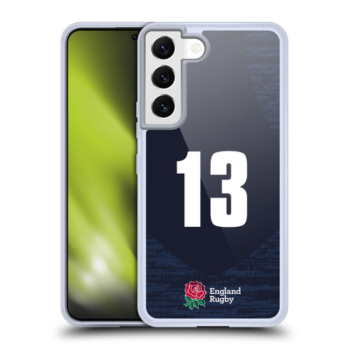 England Rugby Union 2020/21 Players Away Kit Position 13 Soft Gel Case for Samsung Galaxy S22 5G & MagSafe