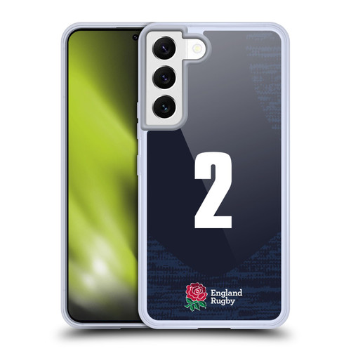 England Rugby Union 2020/21 Players Away Kit Position 2 Soft Gel Case for Samsung Galaxy S22 5G & MagSafe