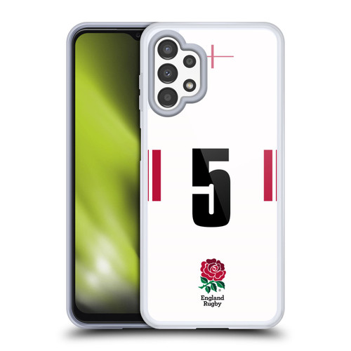 England Rugby Union 2022/23 Players Home Kit Position 5 Soft Gel Case for Samsung Galaxy A13 (2022)