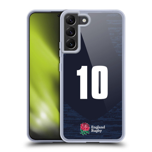 England Rugby Union 2020/21 Players Away Kit Position 10 Soft Gel Case for Samsung Galaxy S22+ 5G & MagSafe