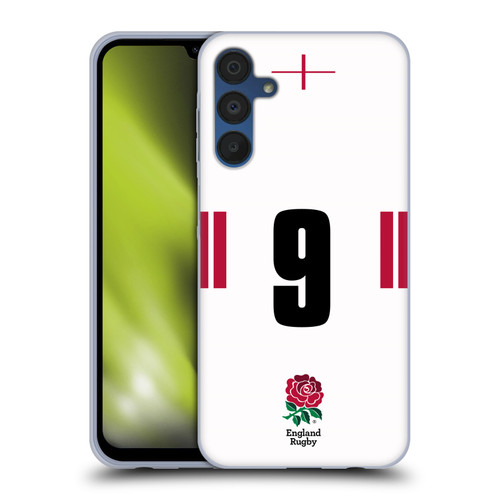 England Rugby Union 2022/23 Players Home Kit Position 9 Soft Gel Case for Samsung Galaxy A15 & MagSafe