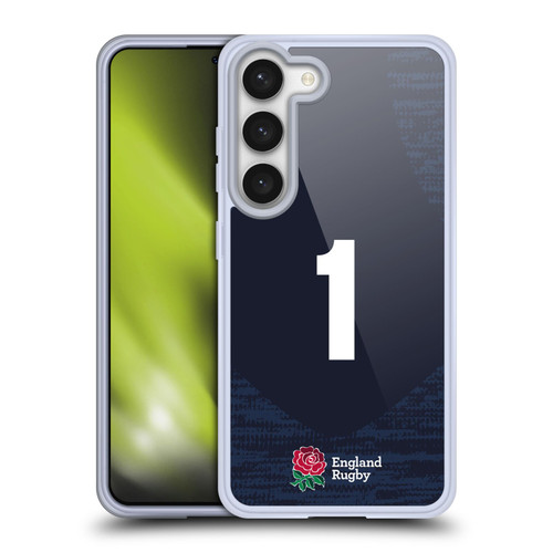 England Rugby Union 2020/21 Players Away Kit Position 1 Soft Gel Case for Samsung Galaxy S23 5G & MagSafe
