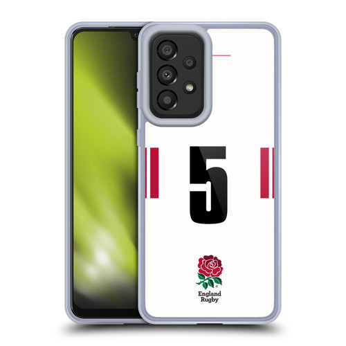 England Rugby Union 2022/23 Players Home Kit Position 5 Soft Gel Case for Samsung Galaxy A33 5G (2022)