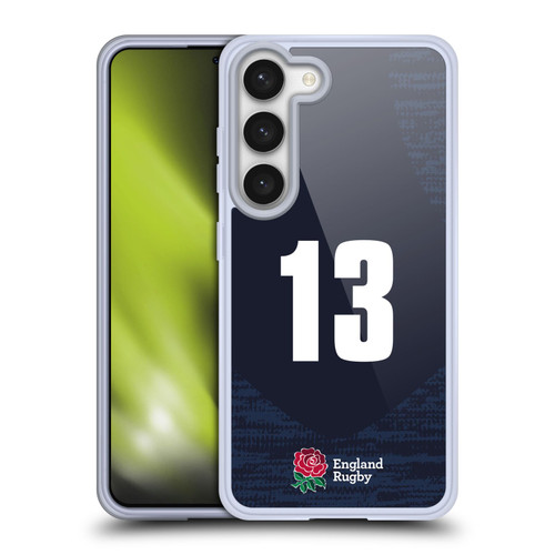 England Rugby Union 2020/21 Players Away Kit Position 13 Soft Gel Case for Samsung Galaxy S23 5G & MagSafe