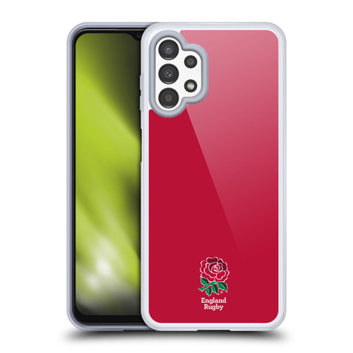 England Rugby Union 2016/17 The Rose Plain Red Soft Gel Case for Samsung Galaxy A13 (2022)