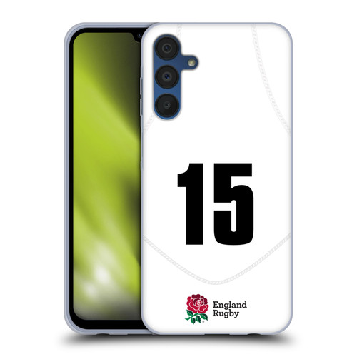 England Rugby Union 2020/21 Players Home Kit Position 15 Soft Gel Case for Samsung Galaxy A15 & MagSafe