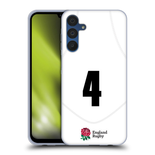 England Rugby Union 2020/21 Players Home Kit Position 4 Soft Gel Case for Samsung Galaxy A15 & MagSafe