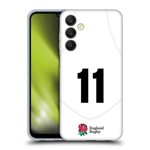 England Rugby Union 2020/21 Players Home Kit Position 11 Soft Gel Case for Samsung Galaxy A25 5G