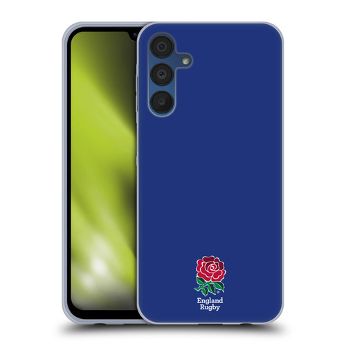 England Rugby Union 2016/17 The Rose Plain Navy Soft Gel Case for Samsung Galaxy A15 & MagSafe