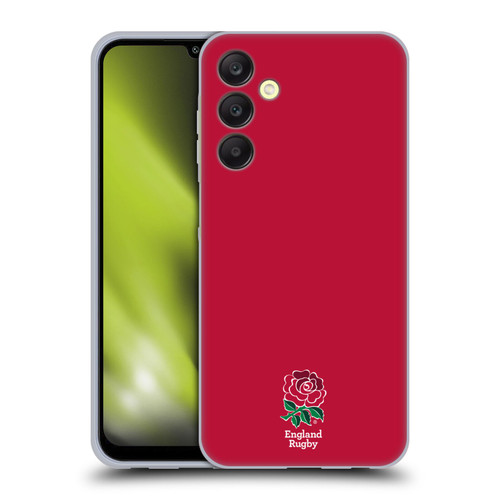 England Rugby Union 2016/17 The Rose Plain Red Soft Gel Case for Samsung Galaxy A25 5G