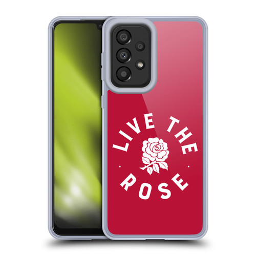 England Rugby Union 2016/17 The Rose Live The Rose Soft Gel Case for Samsung Galaxy A33 5G (2022)