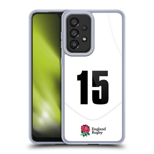 England Rugby Union 2020/21 Players Home Kit Position 15 Soft Gel Case for Samsung Galaxy A33 5G (2022)