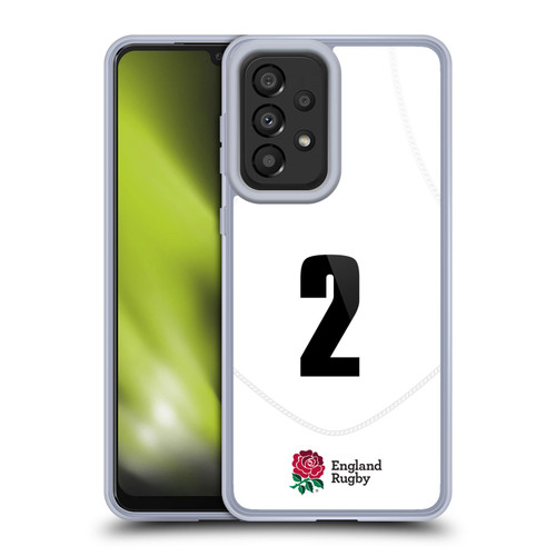 England Rugby Union 2020/21 Players Home Kit Position 2 Soft Gel Case for Samsung Galaxy A33 5G (2022)