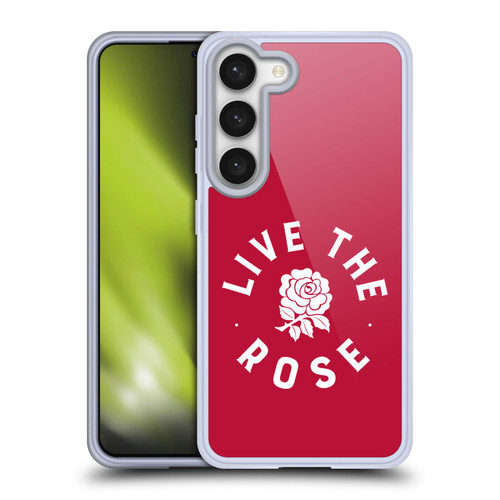 England Rugby Union 2016/17 The Rose Live The Rose Soft Gel Case for Samsung Galaxy S23 5G & MagSafe