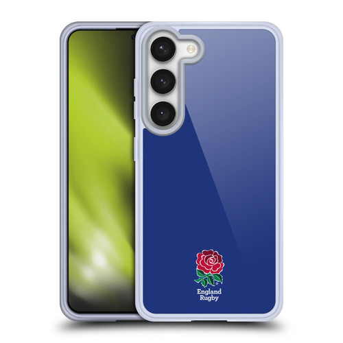 England Rugby Union 2016/17 The Rose Plain Navy Soft Gel Case for Samsung Galaxy S23 5G & MagSafe