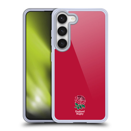 England Rugby Union 2016/17 The Rose Plain Red Soft Gel Case for Samsung Galaxy S23 5G & MagSafe