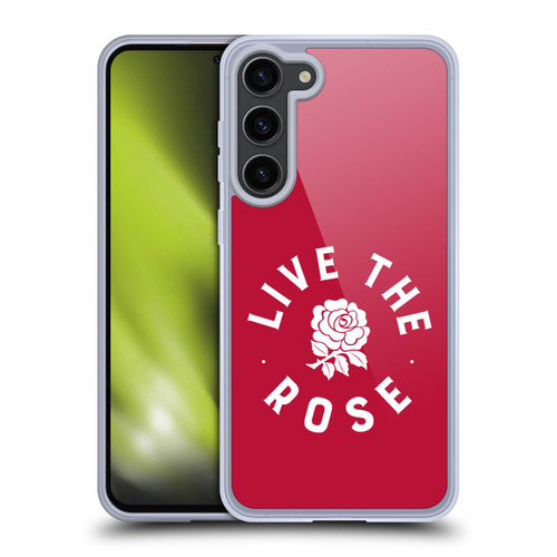 England Rugby Union 2016/17 The Rose Live The Rose Soft Gel Case for Samsung Galaxy S23+ 5G & MagSafe